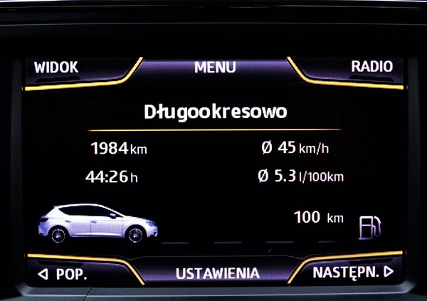 Seat Leon cena 37900 przebieg: 196000, rok produkcji 2014 z Urzędów małe 631
